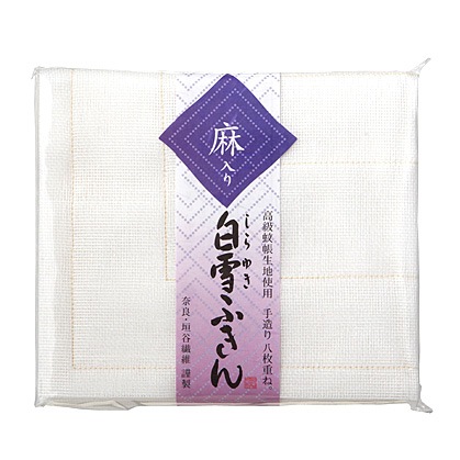 白雪ふきん　麻入り（1枚入り）　