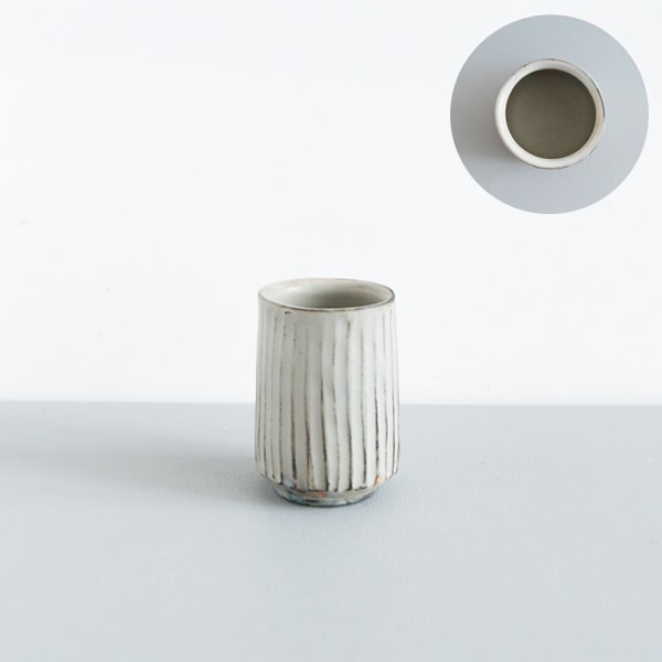 馬場勝文　土マットしのぎ切立湯呑