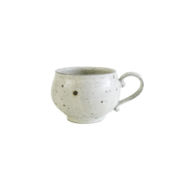 齊藤 隆　ティーカップ中・粉引マット