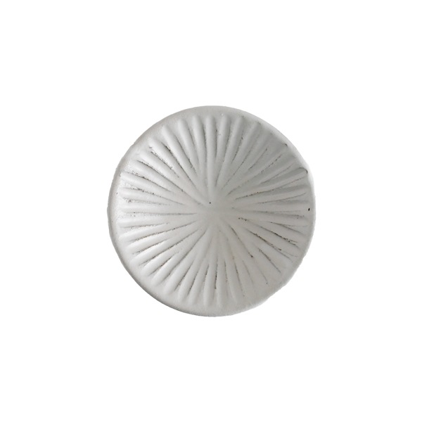 馬場勝文　土マット内鎬豆皿　φ8.5ｃｍ