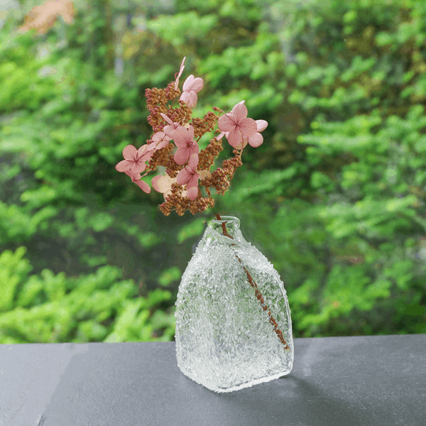 小国香織　花入　窓氷（長）　