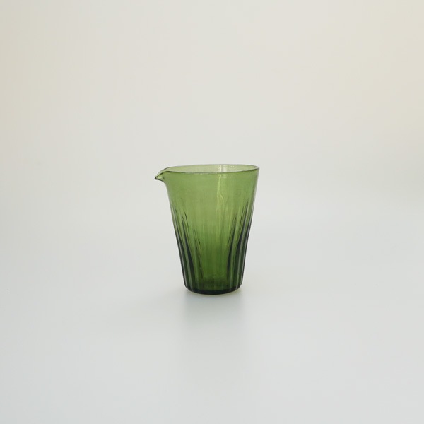 翁再生硝子工房　ミルクピッチャーBL