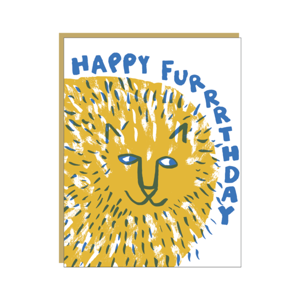 活版印刷　Happy Furrrthday