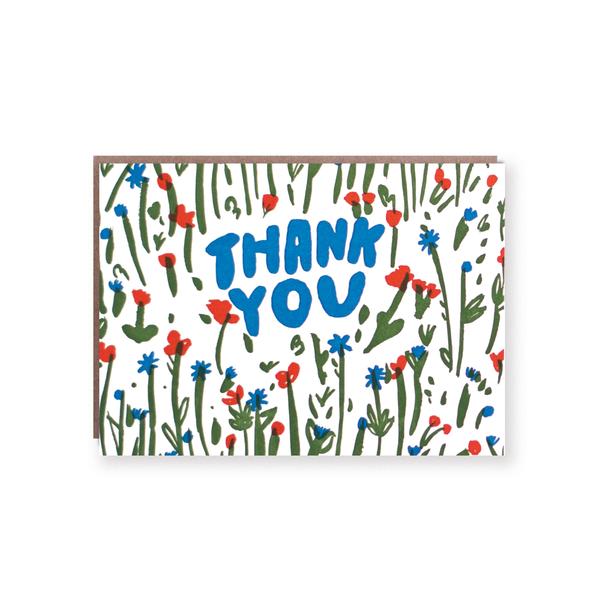 活版印刷　Thank You　（flower）