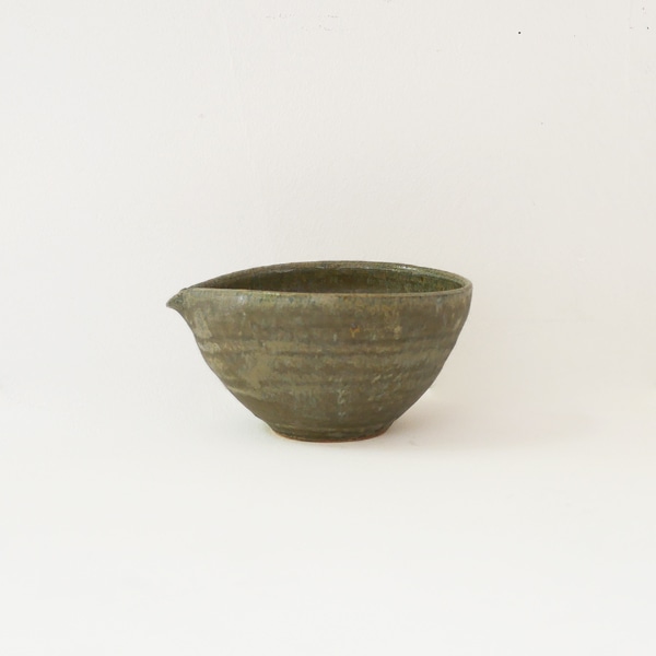 及川静香　青釉片口　大