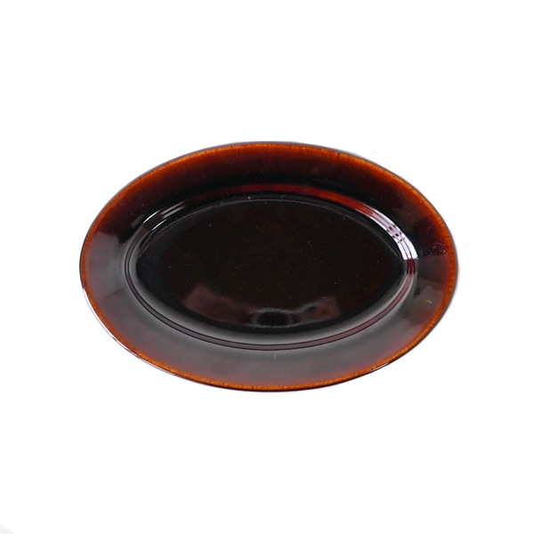 郡司庸久・慶子　オーバル皿　小　model　A　18ｃｍ×27ｃｍ