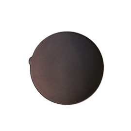 _田志保　黒釉片口八寸浅鉢　φ24ｃｍ