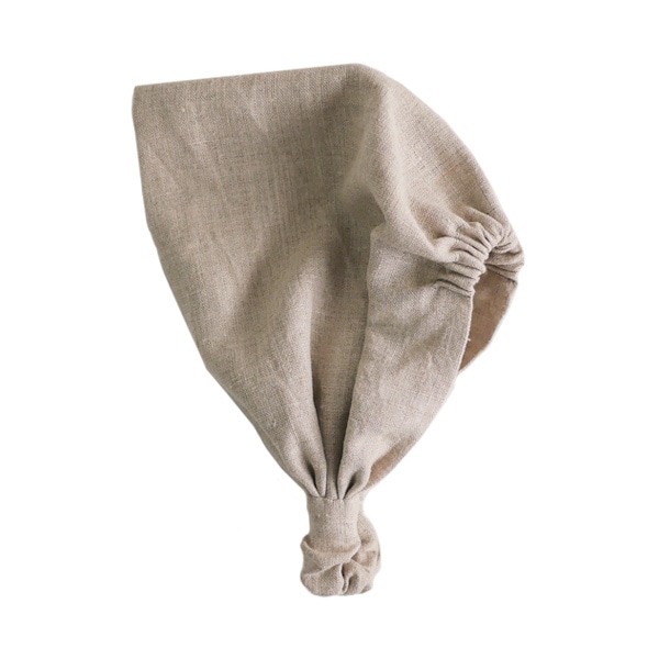 レンジライフ　ヘアバンド（太）　麻色