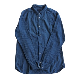 MITTAN　SH-03CH カディシャツ（補強）　藍×胡桃　送料無料