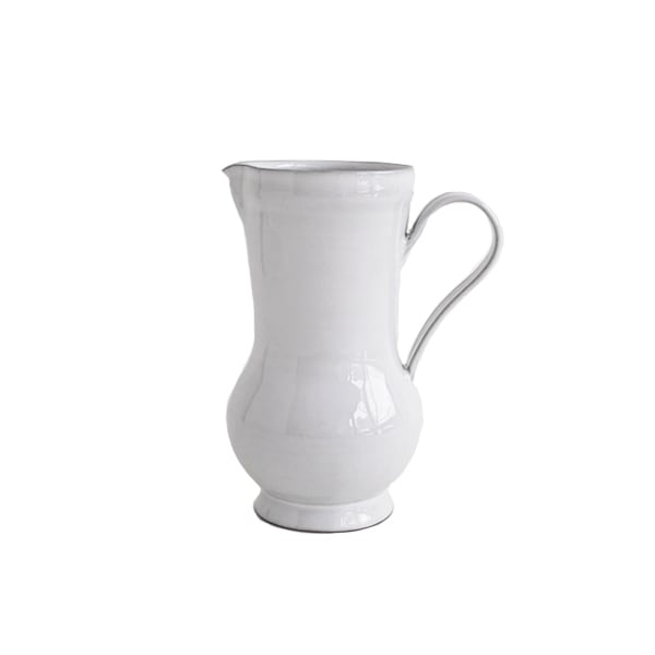 上國料正記　ピッチャー　大　白　Ｈ17.5ｃｍ