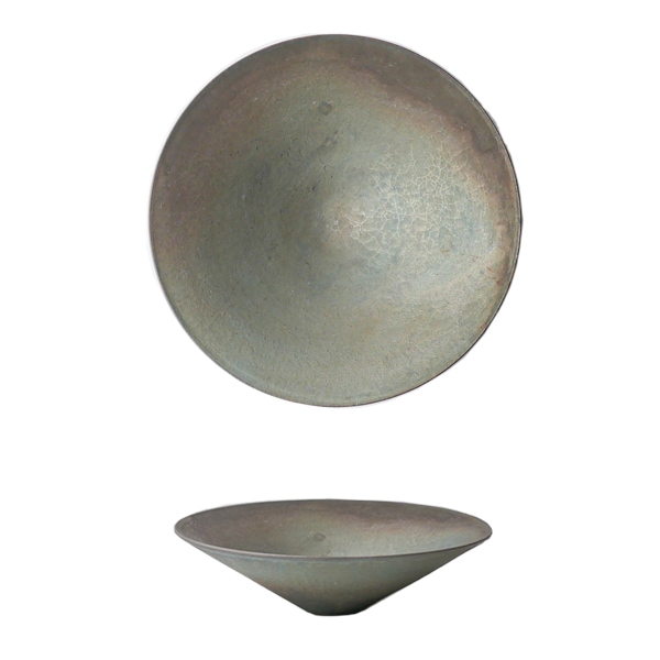 瀬川辰馬　硫化銀彩鉢　大　