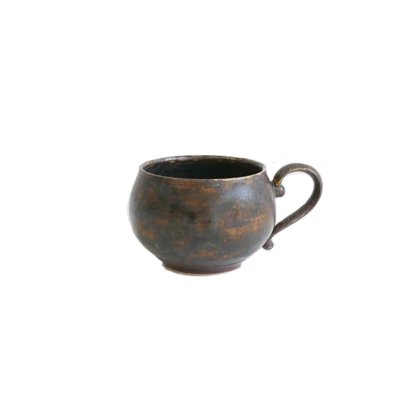 齊藤 隆　ティーカップ　中　飴釉マット　　H6ｃｍ