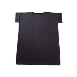 MITTAN　T-07　suvin半袖ロング平面T　墨黒　送料無料