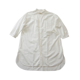 shady lane wear  grace long(ラウンドカラーロングシャツ)　white　送料無料