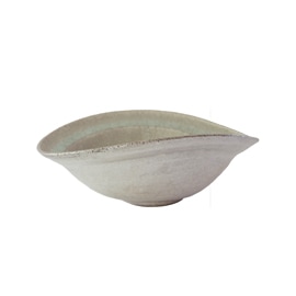 谷井直人　ビードロ×シルバー　たわみ鉢