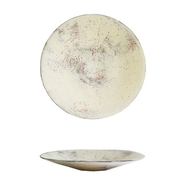 大澤哲哉　ShallowBowl　白　　Size：L　Φ25cm