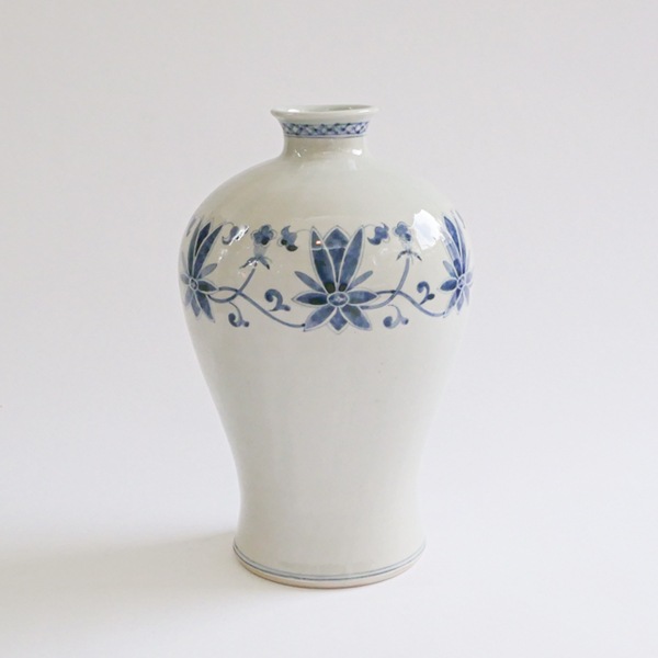 大井寛史・萌子　染付　大壺　　H26ｃｍ