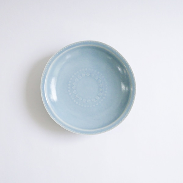 大井寛史　薄水　陽花　7寸皿　　Φ21.5cm