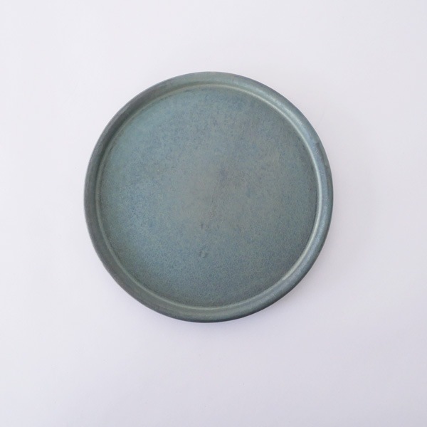 瀬川辰馬　硫化銀彩 細丸リムプレート　typeA1　Φ22.5cm