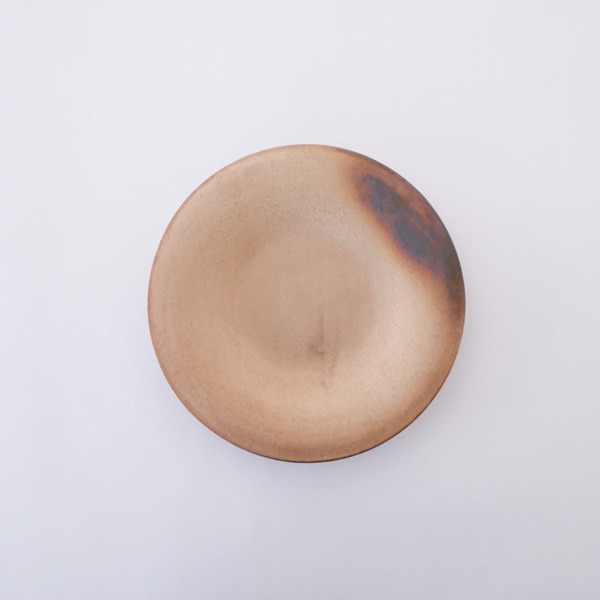 瀬川辰馬　硫化銀彩 緩リムプレート　B　Φ22ｃｍ