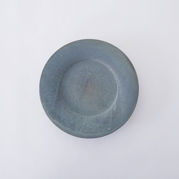 瀬川辰馬　硫化銀彩 リムプレート大 typeB2　Φ26ｃｍ