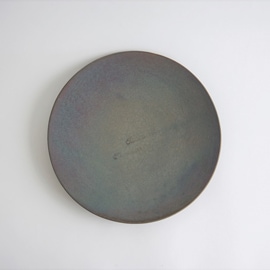 瀬川辰馬　硫化銀彩 丘皿M　　A　Φ22ｃｍ