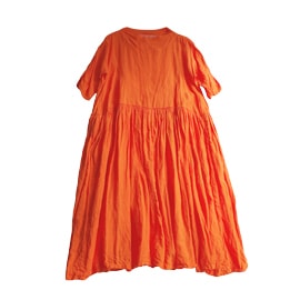 HALLELUJAH　ハレルヤ　ギャザーローブ　Orange　送料無料