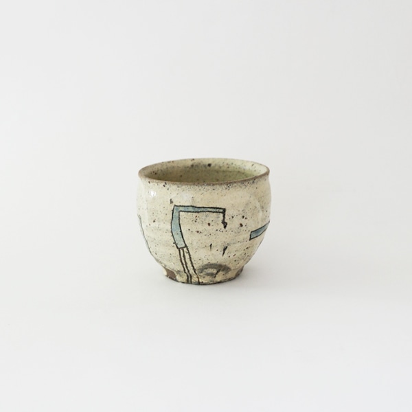 清水しおり　フリーカップ　丸　青　