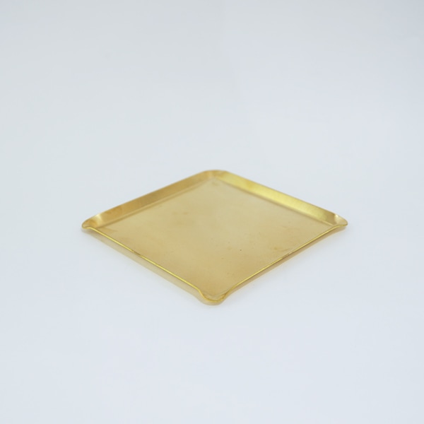 竹俣勇壱　トレイ正方形　真鍮　