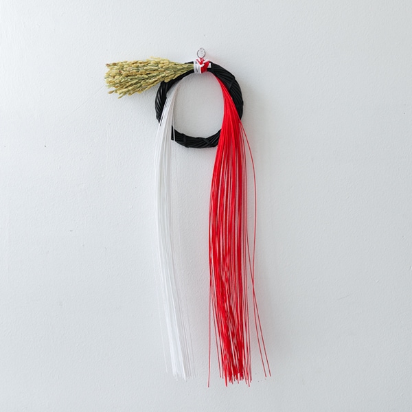 お正月飾り　水引リース　model C　ブラック　（京都）