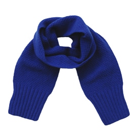 気仙沼ニッティング　カシミヤマフラー　〔ロイヤルブルー〕 ※11/16まで期間限定販売　送料無料