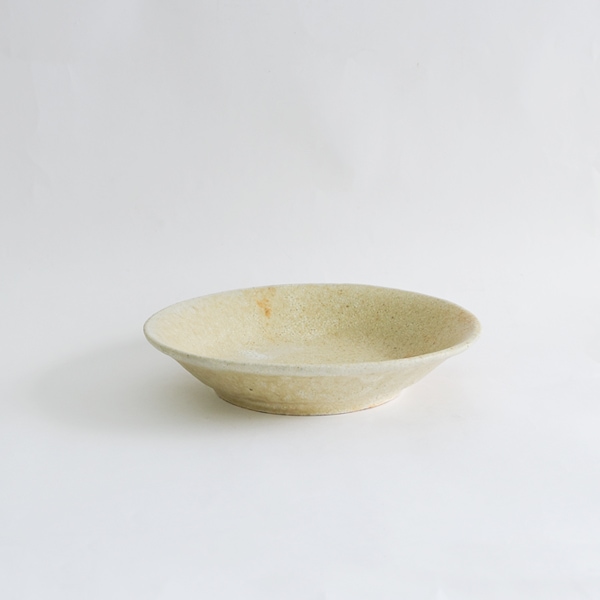 及川静香　灰釉　6.5寸皿　Φ19ｃｍ