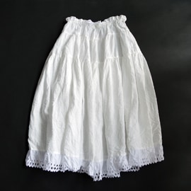 HALLELUJAH　ハレルヤ　ティアードスカート　White　　送料無料