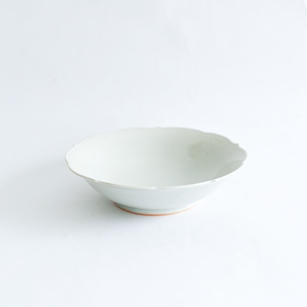 大井寛史　青白磁稜花5寸鉢　Φ15cm