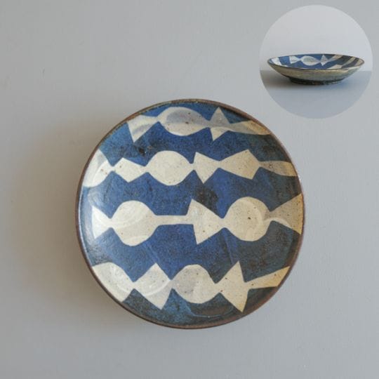 清水しおり　丸皿　φ22㎝　A