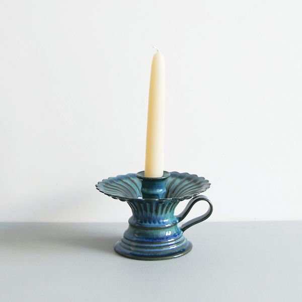 上國料正記　キャンドルホルダー　青　