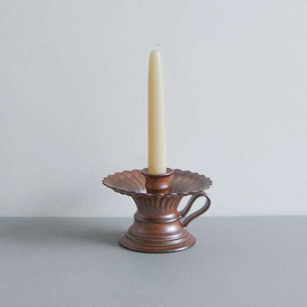 上國料正記　キャンドルホルダー　ブロンズ