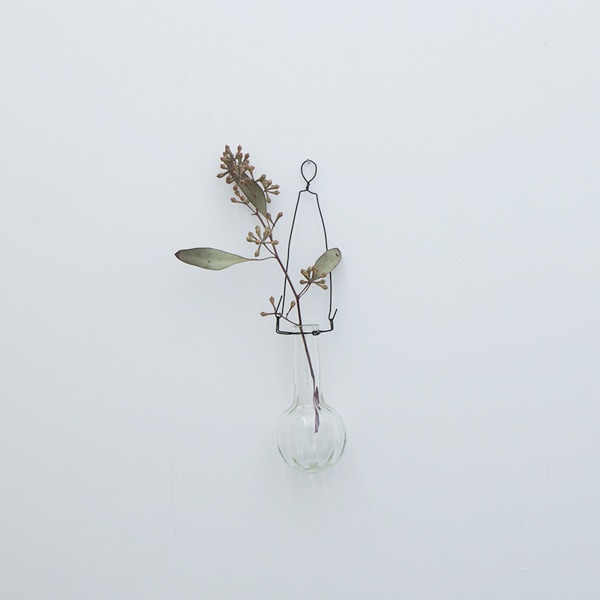 翁再生硝子工房　吊し花器