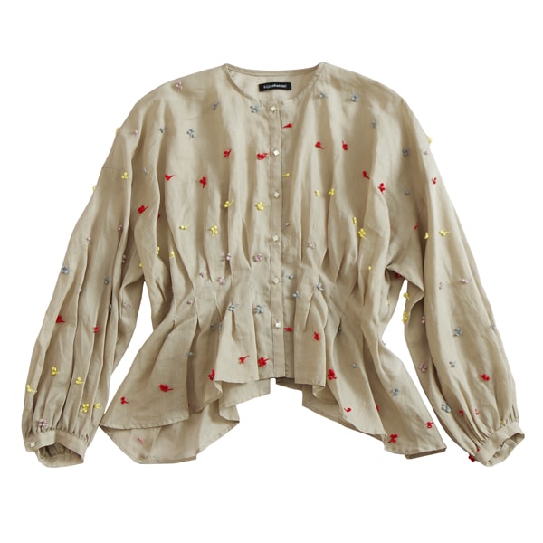 kijinokanosei  tuck blouse 　color：sakuranbo BG