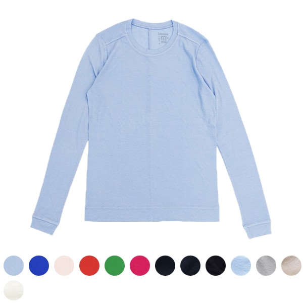 770059/770142　オーガニックコットンシフォン ロングスリーブ　（全11色）