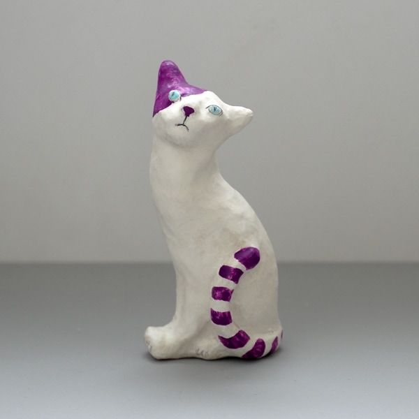 福田十糸子　縞尾猫　