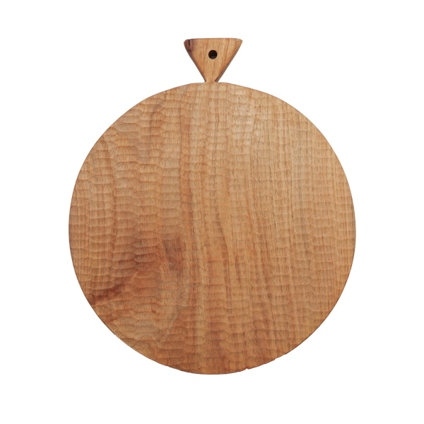 小沢賢一　くるみの木のカッティングボード　丸型　彫あり　Φ25cm　KM10