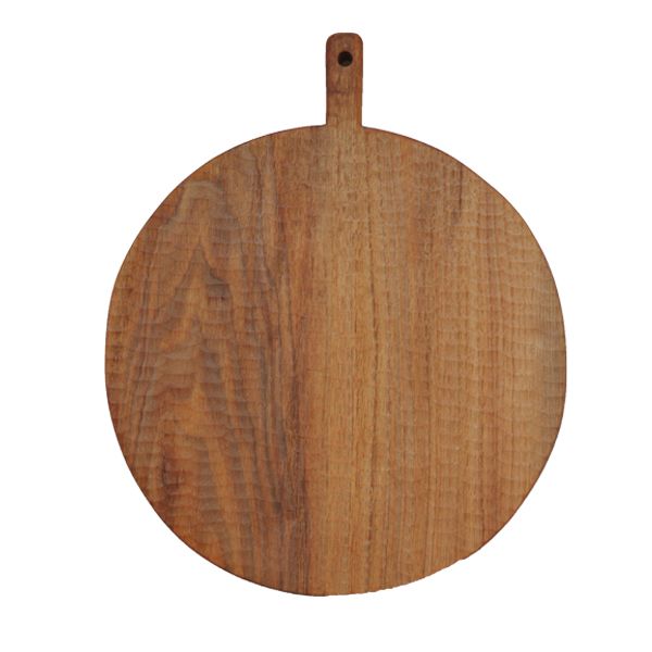 小沢賢一　くるみの木のカッティングボード　丸型　彫あり　Φ25cm　KM11