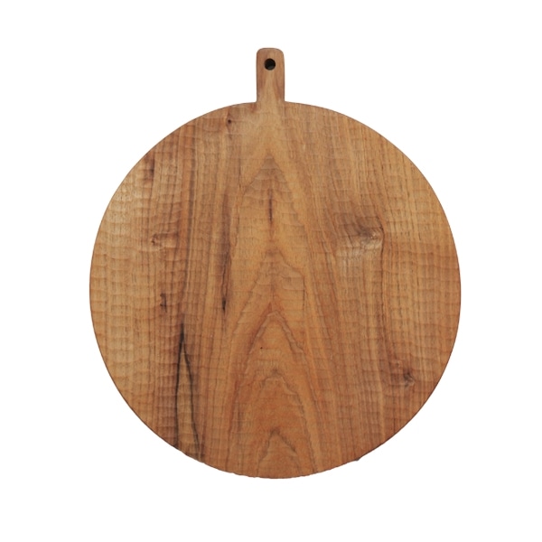 小沢賢一　くるみの木のカッティングボード　丸型　彫あり　Φ25cm　KM13