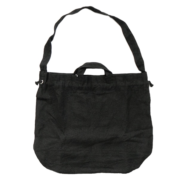 MITTAN　 亜麻苧麻残布バック　黒　送料無料　ZR-19