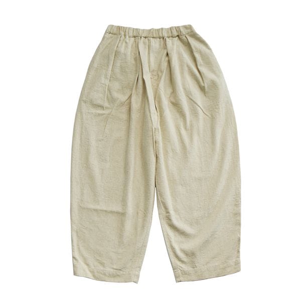 MITTAN　PT-90　絹綿麻ジャカードパンツ　生成　送料無料　PT-90