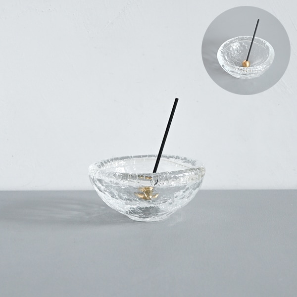 橋村大作　CRACK香立　クリア　Φ10.5　H5cm　B