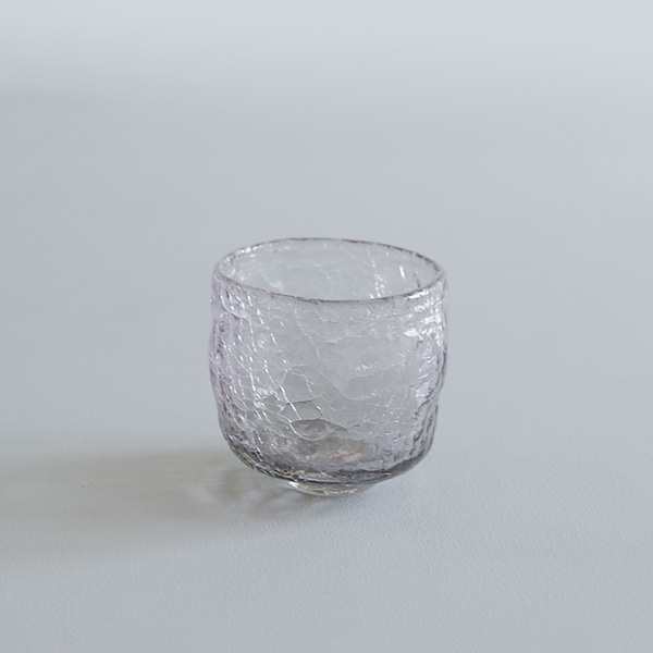 橋村大作　WCRACKロックグラス　グレー　Φ8ｃｍ　Ｈ8cｍ
