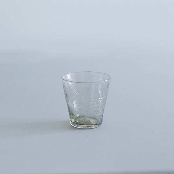橋村大作　CRACK猪口　グレー　Φ7.5ｃｍ　Ｈ8ｃｍ