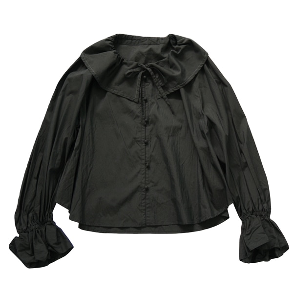 kijinokanosei ビッグカラーブラウス　“a day”　Black　送料無料